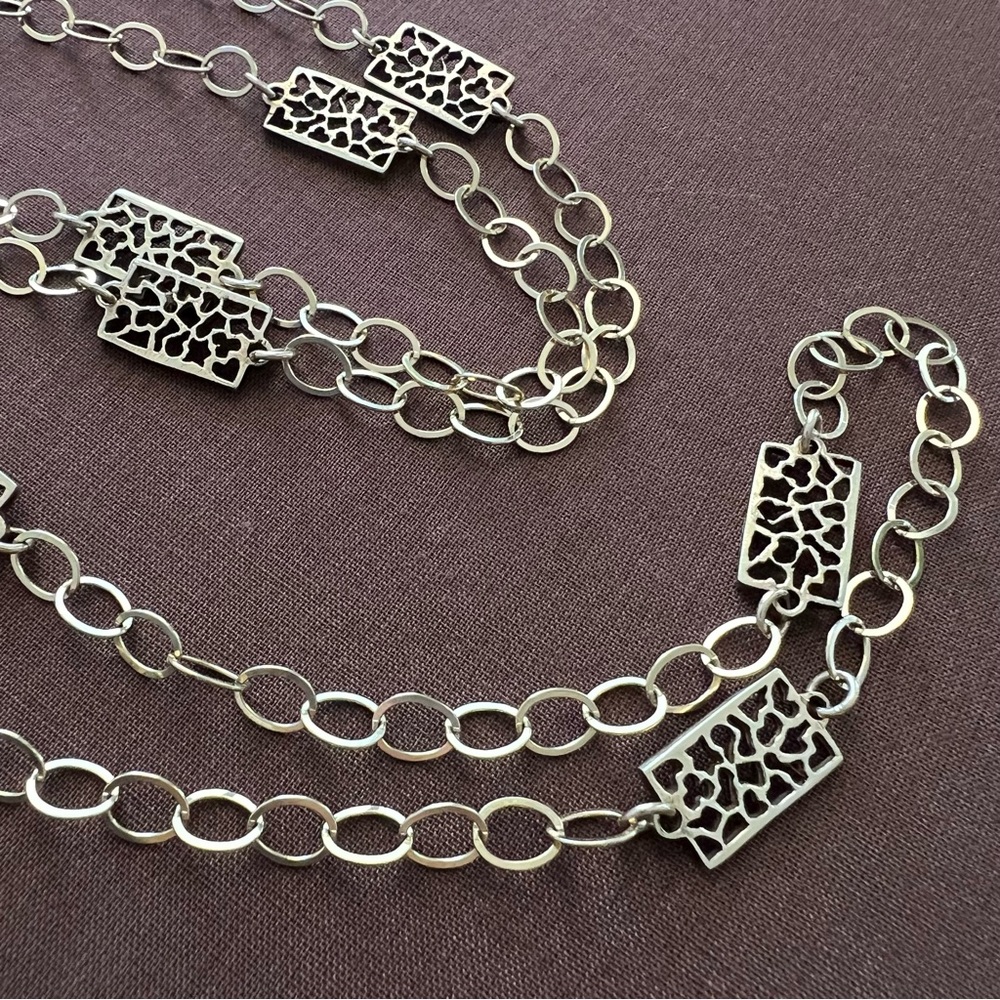 ROBINDIRA UNSWORTH • Long Handmade 18k Gold Vermeil Filigree Necklace